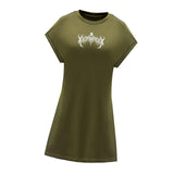 Maxbell Maxbell Women's Short Summer Dress Spring Soft Crewneck Dress for Work Office Travel XL