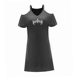 Maxbell Maxbell Women's Off The Shoulder Dress Summer Fashion for Traveling Daily Wear Beach M