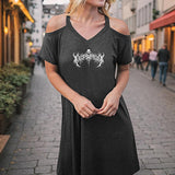 Maxbell Maxbell Women's Off The Shoulder Dress Summer Fashion for Traveling Daily Wear Beach M