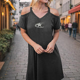 Maxbell Maxbell Women's Off The Shoulder Dress Spring Casual Dress for Office Beach Vacation XXL