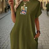 Maxbell Maxbell Women's Short Summer Dress Spring Mini Dress for Vacation Travel Anniversary L