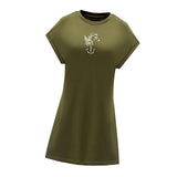 Maxbell Maxbell Women's Summer Dress Summer Teen Crewneck Dress for Trip Anniversary Walking XL