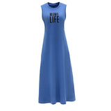 Maxbell Maxbell Women's Summer Dress Summer Female Crewneck Dress for Dating Commuting Party M