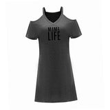 Maxbell Maxbell Women's Cold Shoulder Dress Spring Soft for Anniversary Street Evening Party L