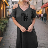 Maxbell Maxbell Women's Cold Shoulder Dress Spring Soft for Anniversary Street Evening Party L