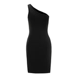 Maxbell Maxbell Women's Cold Shoulder Dress Summer Mini Dress for Vacation Holiday Commuting M