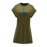 Maxbell Maxbell Women's Summer Dress Summer Teen Crew Neck Dress for Office Commuting Street M