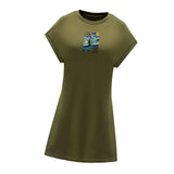 Maxbell Maxbell Women's Summer Dress Summer Teen Crew Neck Dress for Office Commuting Street M