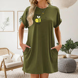 Maxbell Maxbell Women's Summer Dress Summer Simple Female Casual Dress for Travel Party Work XL