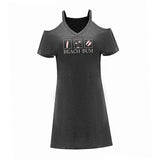 Maxbell Maxbell Women's Off The Shoulder Dress Summer Ladies for Evening Travel M