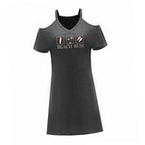 Maxbell Maxbell Women's Off The Shoulder Dress Summer Ladies for Evening Travel M