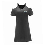 Maxbell Maxbell Women's Cold Shoulder Dress Summer Mini Dress for Street Commuting Traveling M