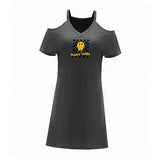 Maxbell Maxbell Women's Off Shoulder Dress Spring Stylish Summer Dress for Trip Beach Travel M