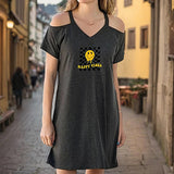 Maxbell Maxbell Women's Off Shoulder Dress Spring Stylish Summer Dress for Trip Beach Travel M