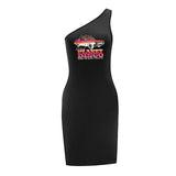 Maxbell Maxbell Women's Off Shoulder Dress Summer Soft Mini Dress for Traveling XL