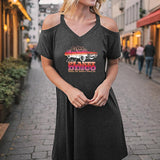 Maxbell Maxbell Women's Off Shoulder Dress Spring Ladies Summer Dress for Work Travel Street L