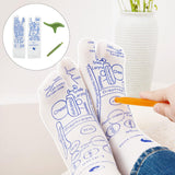 Maxbell Maxbell Reflexology Socks with Zones Marked Soft Hosiery Acupoint Illustration Socks 28.5cmx8cm Green
