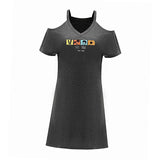 Maxbell Maxbell Women's Cold Shoulder Dress Summer Teen Summer Dress for Travel Holiday Trip M