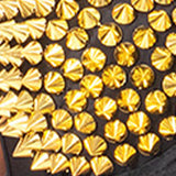 Maxbell Maxbell Rivet Corset Handmade Underwear Luxury Push up Bra for Club Women Girls Show L black gold