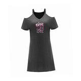 Maxbell Maxbell Women's Cold Shoulder Dress Summer Mini Dress for Street Traveling Commuting S