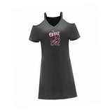 Maxbell Maxbell Women's Cold Shoulder Dress Summer Mini Dress for Street Traveling Commuting S