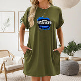Maxbell Maxbell Women's Summer Dress Spring Crewneck Dress for Dating Vacation Evening Party S