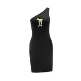 Maxbell Maxbell Women's Off Shoulder Dress Spring Casual Dress for Travel Going Out Shopping S