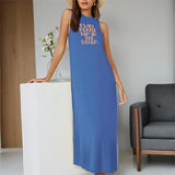 Maxbell Maxbell Women's Summer Dress Spring Teen Soft Maxi Dress for Party Traveling Walking M