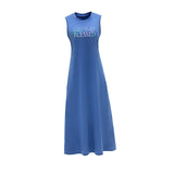 Maxbell Maxbell Women's Summer Dress Summer Female Crewneck Dress for Travel Dating Vacation XL