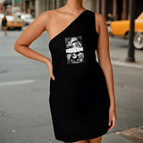 Maxbell Maxbell Women's Off The Shoulder Dress Summer Trendy for Traveling Walking Commuting S