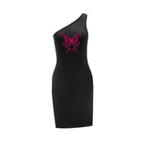 Maxbell Maxbell Women's Off Shoulder Dress Spring Soft Mini Dress for Shopping Trip Holiday XL
