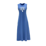 Maxbell Maxbell Women's Summer Dress Summer Stylish Crewneck Dress for Shopping Party Street M