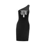 Maxbell Maxbell Women's Cold Shoulder Dress Summer Sundress for Going Out Holiday Daily Wear M