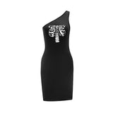 Maxbell Maxbell Women's Cold Shoulder Dress Summer Sundress for Going Out Holiday Daily Wear M