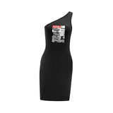 Maxbell Maxbell Women's Off Shoulder Dress Spring Trendy Mini Dress for Dating Beach Holiday XL