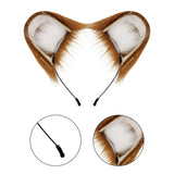 Maxbell Maxbell Hamster Ears Headband Mouse Ears Headband for Dress up Animal Themed Parties Brown