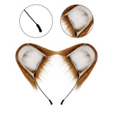 Maxbell Maxbell Hamster Ears Headband Mouse Ears Headband for Dress up Animal Themed Parties Brown