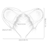 Maxbell Maxbell Hamster Ears Headband Mouse Ears Headband for Dress up Animal Themed Parties Brown