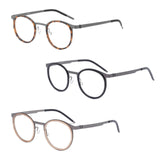 Maxbell Maxbell Glasses Frame Separate Lens Rings Trendy Portable Practical Eyeglasses Frame Tortoiseshell