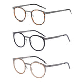 Maxbell Maxbell Glasses Frame Separate Lens Rings Trendy Portable Practical Eyeglasses Frame Tortoiseshell