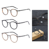 Maxbell Maxbell Glasses Frame Separate Lens Rings Trendy Portable Practical Eyeglasses Frame Tortoiseshell