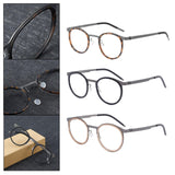Maxbell Maxbell Glasses Frame Separate Lens Rings Trendy Portable Practical Eyeglasses Frame Tortoiseshell