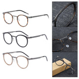 Maxbell Maxbell Glasses Frame Separate Lens Rings Trendy Portable Practical Eyeglasses Frame Tortoiseshell