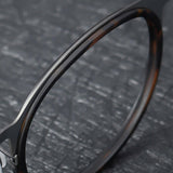 Maxbell Maxbell Glasses Frame Separate Lens Rings Trendy Portable Practical Eyeglasses Frame Tortoiseshell