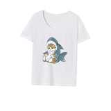 Maxbell Maxbell T Shirt for Women Summer Comfortable Crew Neck Tee for Street Vacation Beach XL White