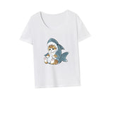Maxbell Maxbell T Shirt for Women Summer Comfortable Crew Neck Tee for Street Vacation Beach XL White