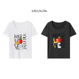 Maxbell Maxbell Women's T Shirt Summer Clothing Ladies Crewneck Tee for Walking Travel Beach S Grey