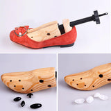 Maxbell 2xWood Shoe Stretcher Adjustable Shaper for Boots Flats Various Types of Shoes L