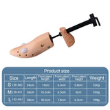 Maxbell 2xWood Shoe Stretcher Adjustable Shaper for Boots Flats Various Types of Shoes L