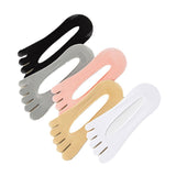 Maxbell 3xFive Toe Socks Lightweight Soft Sports Short Socks for Sports Outdoor Ladies Skin